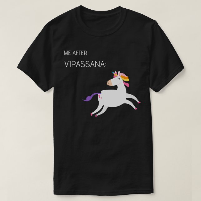 Camiseta Meditação Vipassana Depois (Frente do Design)
