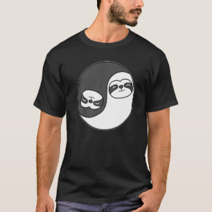 Camiseta Meditação Yin e Yang Sloth Predator Acro Hatha