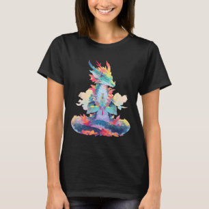 Camiseta Meditação Ying Yang Dragão Qi Gong Yoga Meditatin