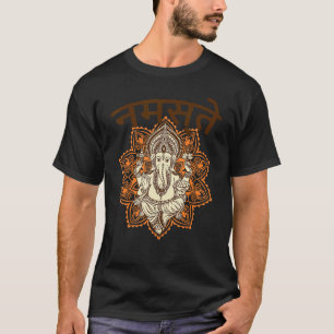Camiseta Meditação Yoga Gansha Namaste Sanskrit Namaste