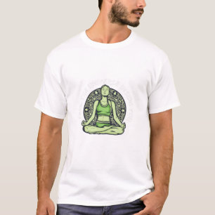 Camiseta Meditação Yoga I Namaste Buddha Mandala Kundalini