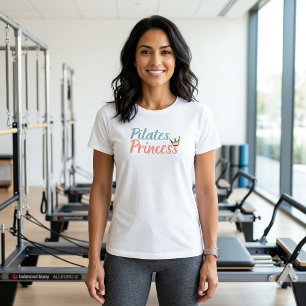 Camiseta Meditação Yoga Moderna Princesa Pilates