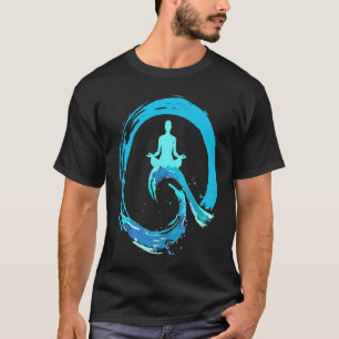 Camiseta Meditação Yoga Onda Espiritual Energia Bud Japonês