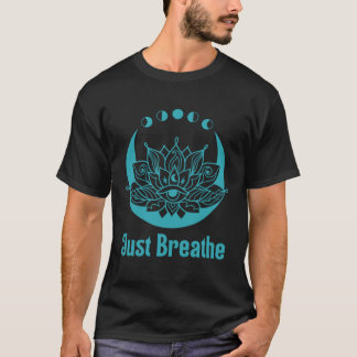 Camiseta Meditação Yoga Respira A Fase Da Lua Espiritual