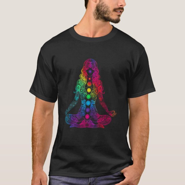 Camiseta Meditação Yoga Yogi Workout Mandala Popart (Frente)