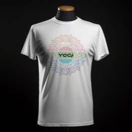 Camiseta Meditação Yogi Colorânea Chakra Yoga Arco-Íris