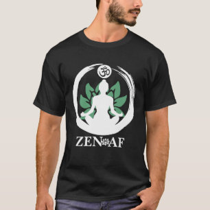 Camiseta Meditação Zen AF Yoga Para Mulheres Homens