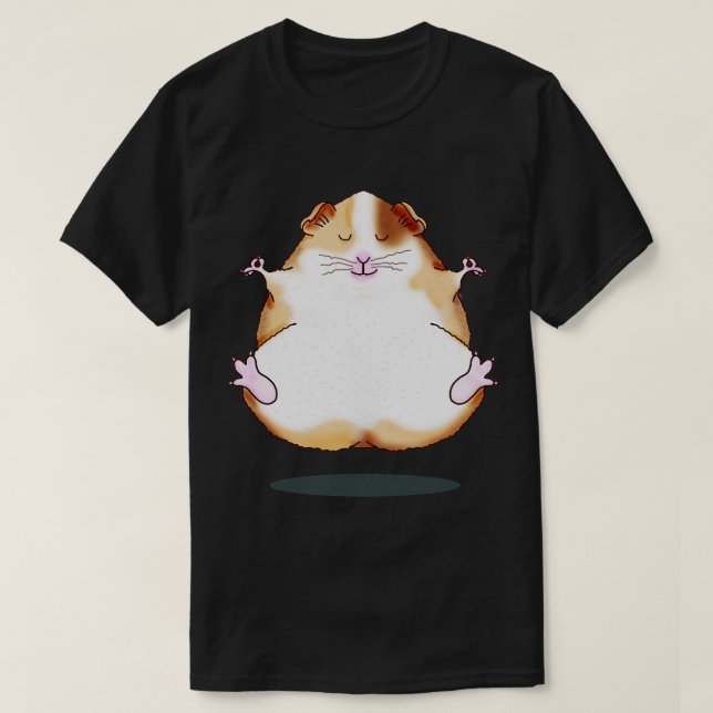 Camiseta Meditação Zen Guiné Pig (Frente do Design)