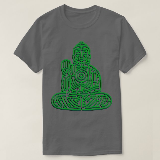 Camiseta Meditação Zen Maze por Tobe Fonseca (Frente do Design)