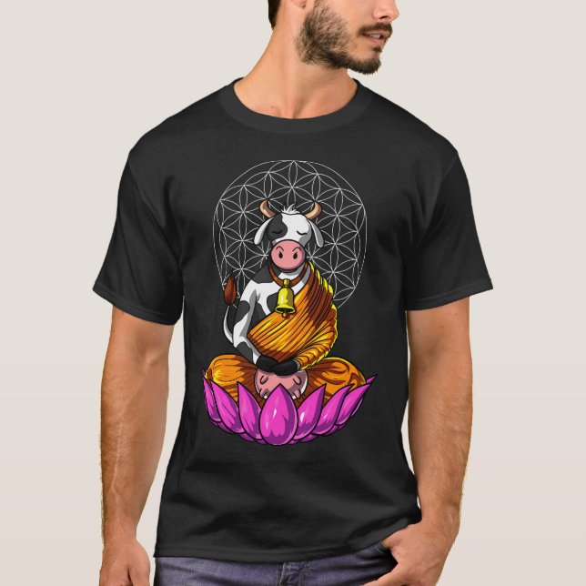 Camiseta Meditação Zen Vaca (Frente)