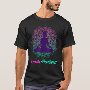 Camiseta Meditador De Ioga Pesado Medita Inhal