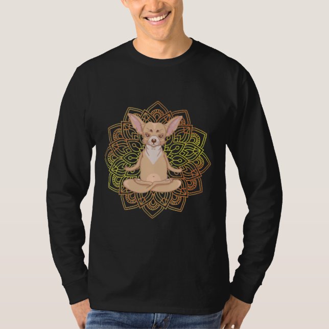 Camiseta Meditando Chihuahua (Frente)