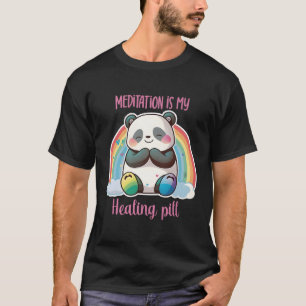 Camiseta Meditando Panda Bear Yoga Meditando Panda Medita