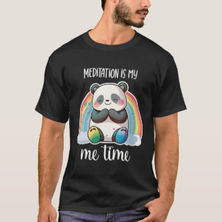 Camiseta Meditando Panda Bear Yoga Meditando Panda Medita