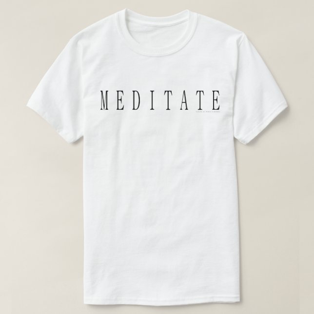 Camiseta Meditar (Frente do Design)