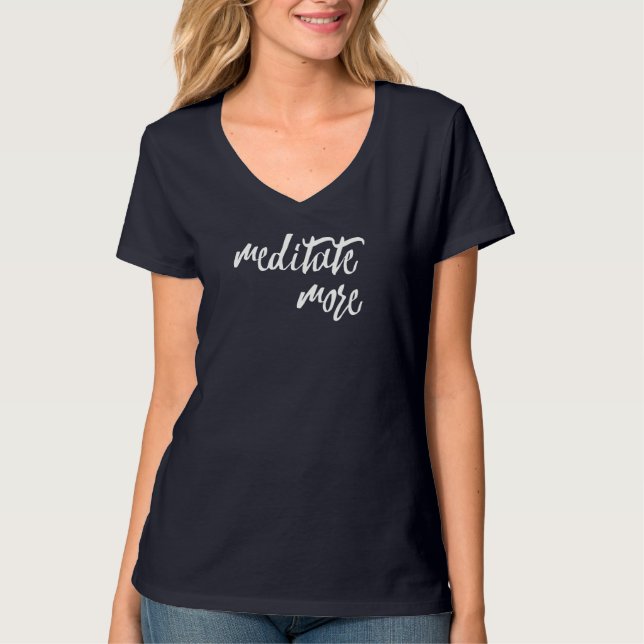 Camiseta Meditar Mais Expressões de Mindícia (Frente)