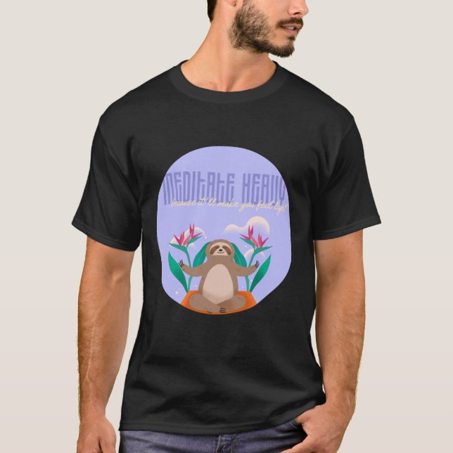 Camiseta Meditar Pesado (Frente)