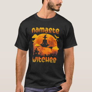 Camiseta Meditat De Yoga Halloween É A Bruxa Engraçada