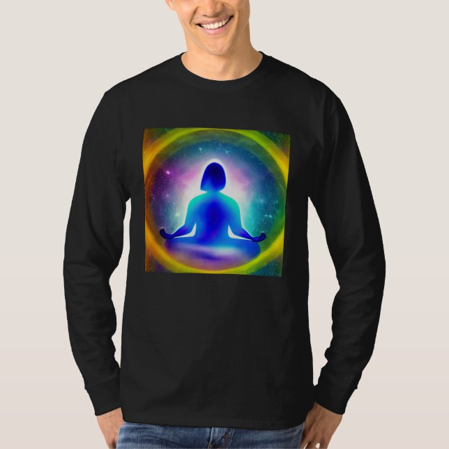 Camiseta Meditation Enlightment Spiritual Yoga Transcendent (Frente)