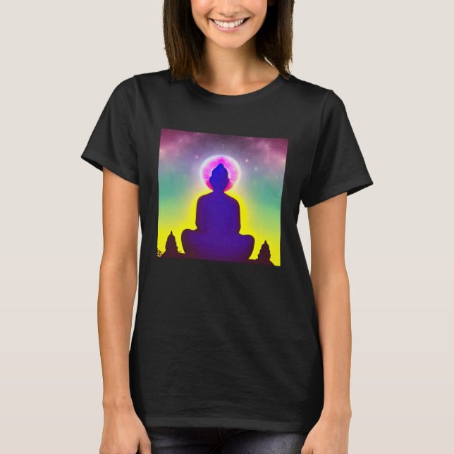 Camiseta Meditation Enlightment Spiritual Yoga Transcendent (Frente)