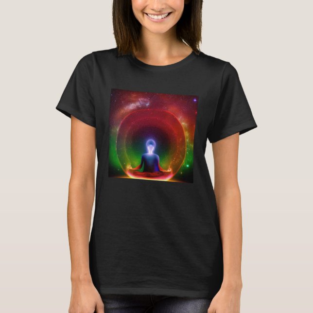 Camiseta Meditation Enlightment Spiritual Yoga Transcendent (Frente)