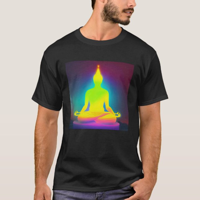 Camiseta Meditation Enlightment Spiritual Yoga Transcendent (Frente)