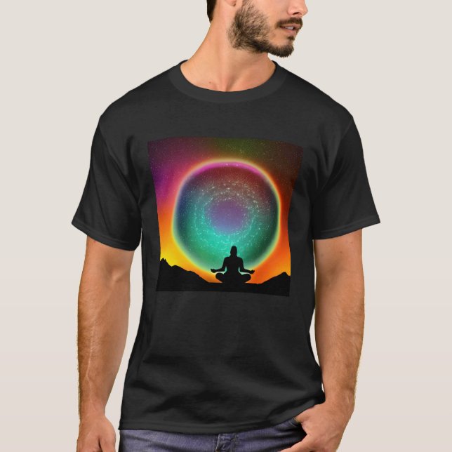 Camiseta Meditation Enlightment Spiritual Yoga Transcendent (Frente)