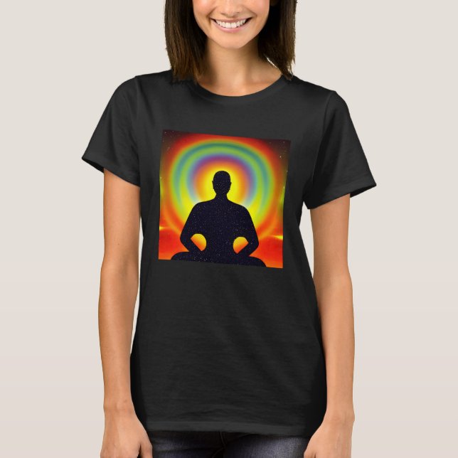 Camiseta Meditation Enlightment Spiritual Yoga Transcendent (Frente)