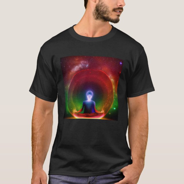 Camiseta Meditation Enlightment Spiritual Yoga Transcendent (Frente)