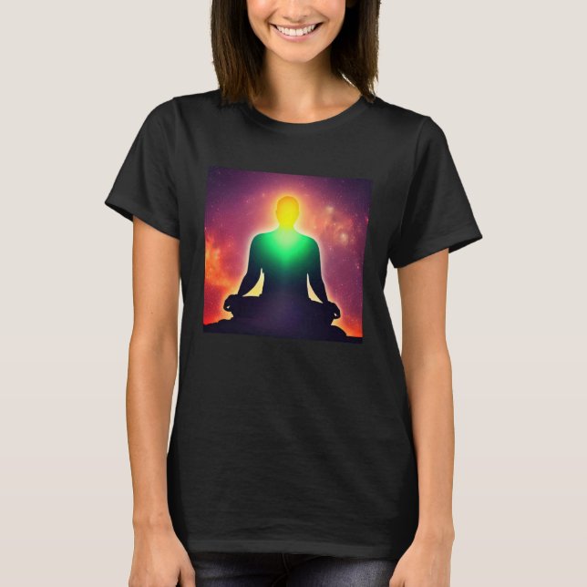 Camiseta Meditation Enlightment Spiritual Yoga Transcendent (Frente)