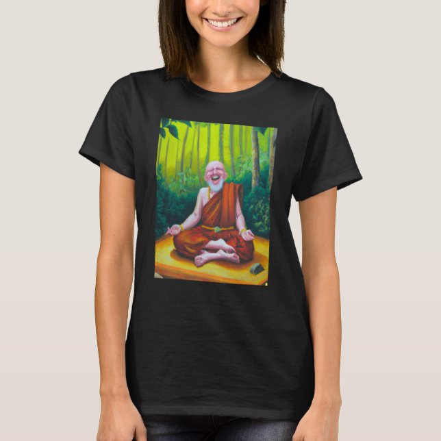 Camiseta Meditation Guru Laughing Zen Buddha Meditation (Frente)