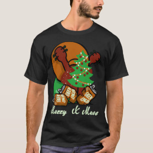 Camiseta medley de guitarra de natal dizendo lata de cervej