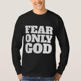 Camiseta MEDO APENAS DAS T-Shirts CRISTÃS DE DEUS