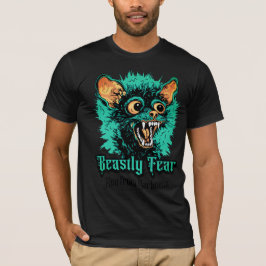 Camiseta medo bestial na noite de Halloween