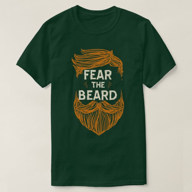 Camiseta Medo da barba 25 (Frente do Design)
