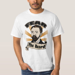 Camiseta Medo da barba, bigode engraçado