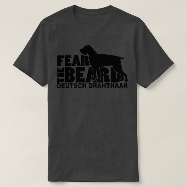 Camiseta Medo da barba Deutsch Drahthaar (Frente do Design)