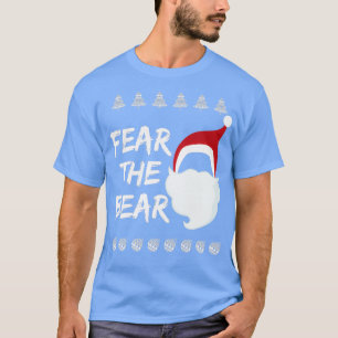 Camiseta Medo Da Barba Do Urso E Da Piada De Chapéu De Nata