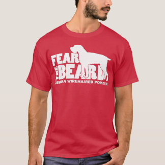 Camiseta Medo da Barba Engraçada Presente para o Alemão Wir