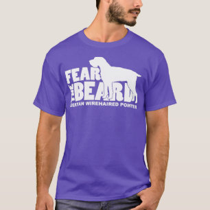 Camiseta Medo da Barba Engraçada Presente para o Alemão Wir