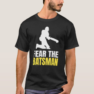 Camiseta Medo Da Citação Do Batsman Para Um Cricketer