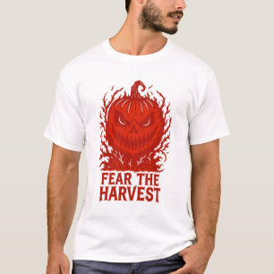 Camiseta Medo da Colheita de Abóbora Demônica