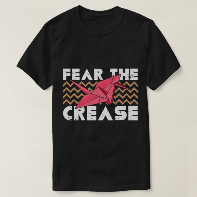 Camiseta Medo da Design de dobras de um Origami Master (Frente do Design)