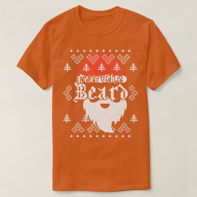 Camiseta Medo da Piada de Natal do Bear Papai Noel (Frente do Design)