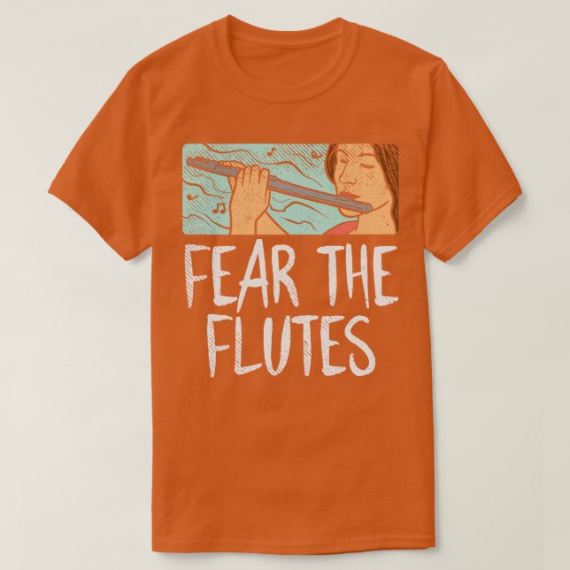 Camiseta Medo das flautas (Frente do Design)