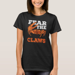 Camiseta Medo Das Garras De Um Ventilador De Caranguejo