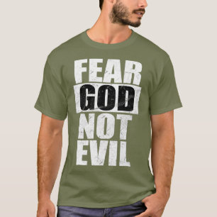 Camiseta Medo de Deus Não é um presente cristão Legal Ma