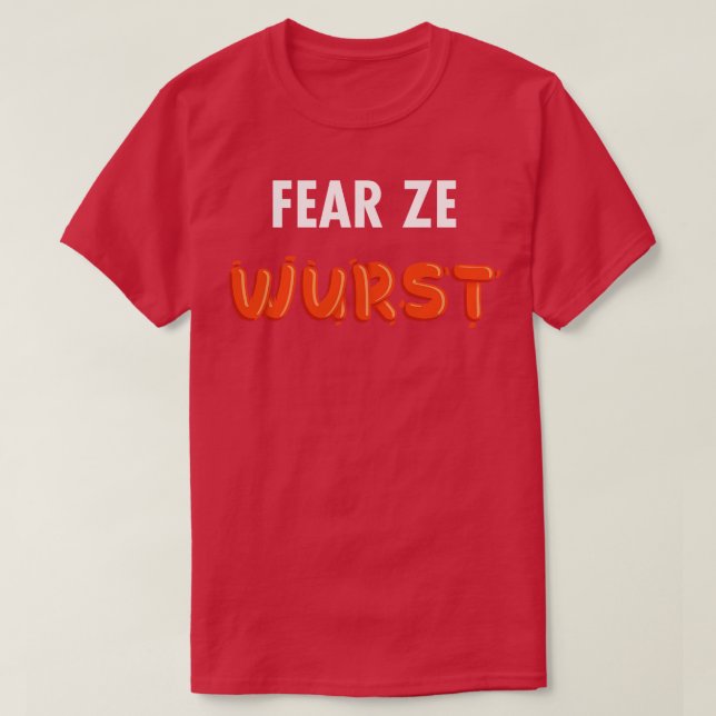 Camiseta Medo de Ze Wurst (Frente do Design)