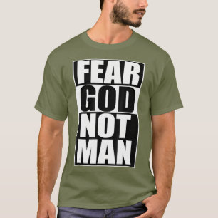 Camiseta Medo Deus Não Homem Legal Homens Engraçados Cris