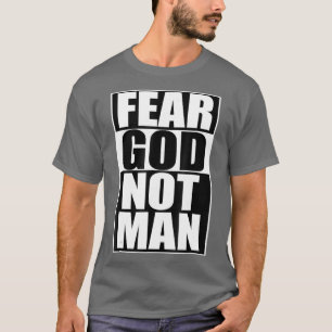 Camiseta Medo Deus Não Homem Legal Homens Engraçados Cris